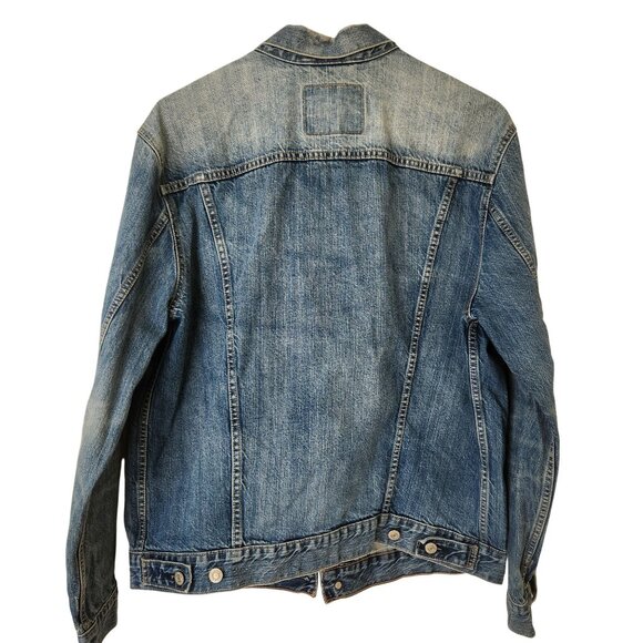 Retro Levi's Strauss Blue Denim Jacket CA00342 Trucker Casual Unisex Large - Picture 2 of 15
